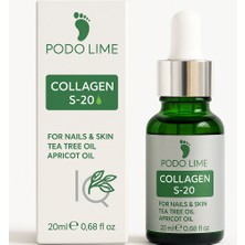 Podo Lime Kozmetik Collagen S-20 – D Formülü, Kayısı Özlü Tırnak Güçlendirici Serum