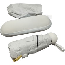 Kapsül Küçük Mini Şemsiye,seyahat Güneş Yağmur Şemsiyesi Kılıflı ve Kutulu Hafif Model