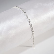 Silvalli 60 Mikron Dik Barlı Gümüş Bileklik