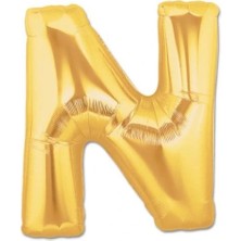 Heyf Concept N Harf Folyo Balon Altın Renk  40 Inç