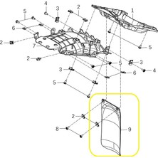 Kove 800X Arka Amortisör Koruma Plastiği