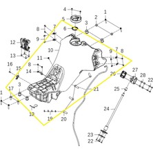 Kove 800X Benzin Deposu