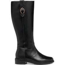 Geox Kadın Siyah D Walk Pleasure D - Smo.lea Fermuarlı Deri Çizme D46TGD00043C9999