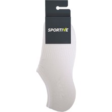 Sportive Spt Unisex Beyaz Ikili Sneaker Çorabı 25YUC007-BYZ