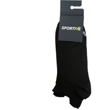 Sportive Spt Unisex Siyah Ikili Antrenman Çorabı 25YUC004-SYH