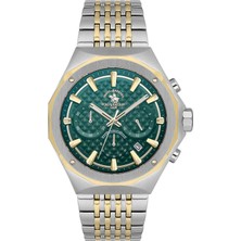 Santa Barbara Polo & Racquet Club Sbpc Gold Gümüş Çelik Kordon Erkek Kol Saati LSB.5.10005-4