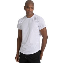 Sportive Iga Erkek Beyaz Günlük Stil T-Shirt 25YE031-BYZ