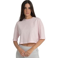 Sportive Tokyo Kadın Pembe Günlük Stil T-Shirt 25YK027-PMB