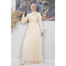 Giza Store Ipek Tesettür Elbise Kavuniçi