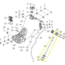Kove 800X Benzin Deposu  Şamandırası