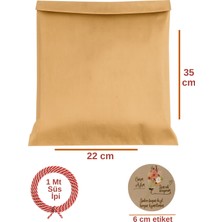 Dekals Set Orta Boy Sevgililer Günü Hediye Paketi Seti (22X35 Paket+Ip+ Etiket-6cm)