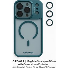 iPhone 17 Pro Max Kılıfı, Kaliteli Kamera Lens Koruyucu Dahil, Magsafe Uyumlu Darbe Dayanaklı, 3 Renk
