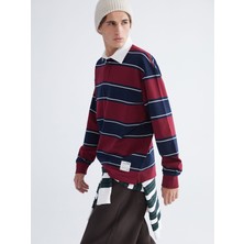 Lc Waikiki Yeni Sezon Polo Yaka Çizgili Erkek Sweatshirt