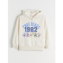 Lc Waikiki Yeni Sezon Kapüşonlu Care Bears Baskılı Kız Çocuk Sweatshirt