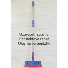 Venüs Shopping Çok Amaçlı Cam Silme Fırçası - Silikon Uçlu Çekçek - Tüy Toplayıcı Döner Başlıklı