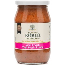 Köklü Acılı Cevizli Yeşil Zeytin Ezmesi 360 gr