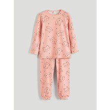Lc Waikiki Yeni Sezon Bisiklet Yaka Polar Kız Çocuk Pijama Takımı