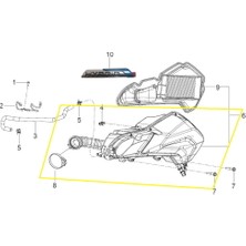 Barossa ADV125 Hava Filtre Kutusu