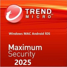 Trend Micro Trend Mıcro Maximum Security 2025 - 5 Cihaz 2 Yıl Abonelik Kodu