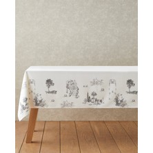 English Home Arborelle Masa Örtüsü 150x200 cm Siyah - Beyaz