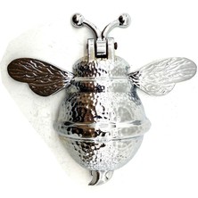 Venüs Shopping Antika Tarz Dekoratif Pirinç Arı Kapı Tokmağı, Taktak - Büyük, 163X150MM, Nikel