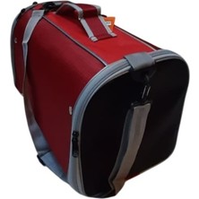La Vista Yırtılmaz Fileli Flybag Kedi, Küçük Köpek Taşıma Çantası Kırmızı 35-25-50CM