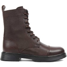 Celal Gültekin Erkek Kahverengi Bağcıklı Fermuarlı Deri Bot