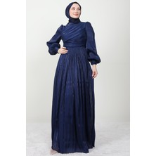 Giza Store Ipek Tesettür Elbise Lacivert