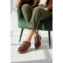 Doçka Kadın Hakiki Deri Ortopedik Lastik Bağcıklı Yumuşak Mevsinlik Günlük Ayakkabı BD25/MA2610