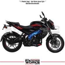 Bajaj NS200 Orta Şase Kaplama Modeli Mavi Yıldırım Desen