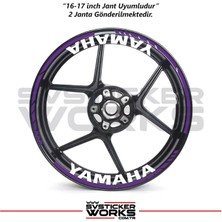 Yamaha Yazılı Jant Sticker Dış ve Iç Set Sticker Jant Şeridi