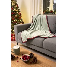 Ekose Biyeli Throw Battaniye 130X150CM