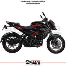 Bajaj NS200 Orta Şase Kaplama Modeli Punisher Desen