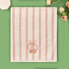 Evidea Soft Bemba El Havlusu - Ekru / Pembe - 30X50 cm