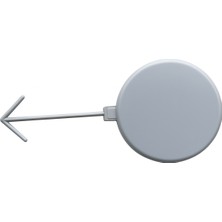 Artean 6F0807241 Gru Çeki Demir Kapagı-Çekme Kanca-Ön Ibiza 2017 ve Üzeri Siyah