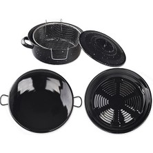 Mena Rise Emaye Mutfak Seti Kızartma, Kavurma Közleme Seti (3 Parça)