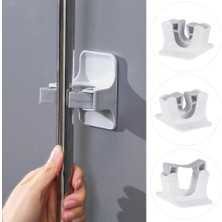 Mena Rise 2 Adet Güçlü Yapışkanlı Mop - Paspas - Fırça Sap Tutucu Banyo Düzenleyici Askı