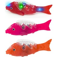 Mena Rise Hareketli Kuyruklu Işıklı Sesli Kırmızı Balık  Kaç Kaç - Bebek Emekleme Arkadaşı