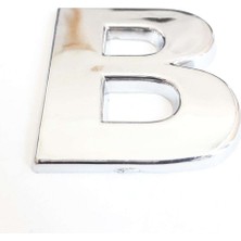 Mena Rise B Harfi Villa Tipi Krom Yapışkanlı 9 cm Harf