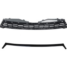 Artean 1K8853653C 9B9/1K8853761D 041 Ön Panjur Iç Mat Siyah Dış Parlak Siyah Komple Scirocco 2015-2018 Siyah