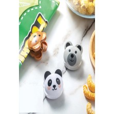 Mena Rise 3 Adet Sevimli Hayvan Figürlü Poşet Klipsleri Hava Geçirmez Mutfak ve Gıda Torbası Mandalı