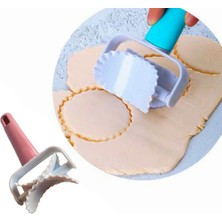 Mena Rise Tırtıklı Daire Şeklinde Hamur Kesici Kurabiye Ruleti