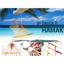 Mena Rise Ip Örgülü Ahşap Hamak
