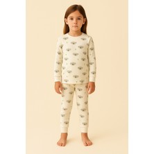 Katia & Bony Çocuk Koala Desenli Pijama Takımı Ekru
