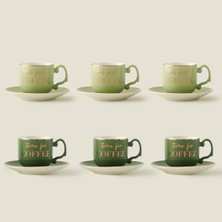 Bella Maison Bianca Porselen 6'lı Kahve Fincanı Seti (90 Cc)