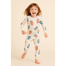 Kız Çocuk Labubu Desenli Pijama Takımı