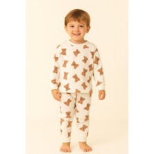 Çocuk Teddy Desenli Pijama Takımı