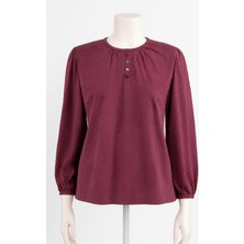 Döne Gözübek Kadıngiyim Pembepuantiyeliuzunkollukışlık Pamuklu Annepenyesi