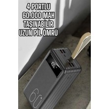 Marsilyan Powerbank 60.000 MAH Dijital Göstergeli 4 Portlu Taşınabilir