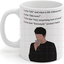 Friends Ross L O V E Baskılı Kupa Bardak